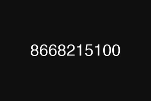 8668215100